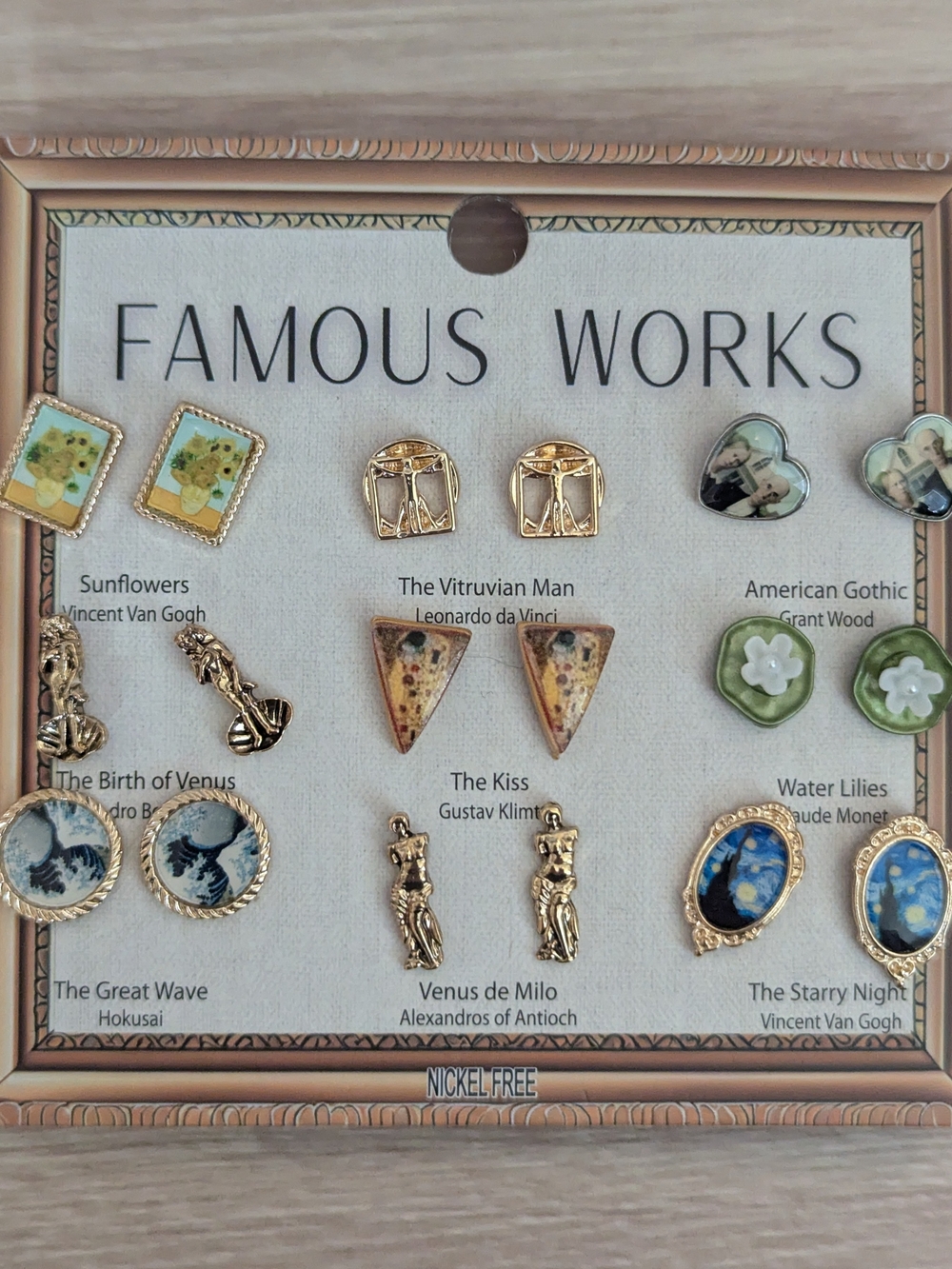 Famous Artworks Earring Set